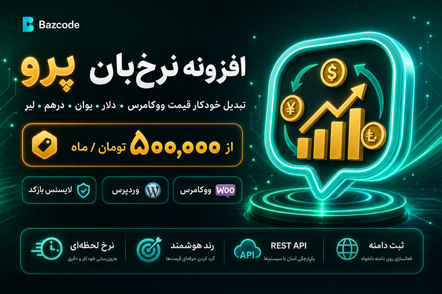 نرخ‌بان پرو — تبدیل قیمت ارزی ووکامرس